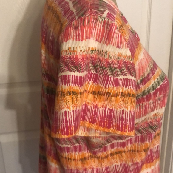 Kim Rogers Multicolored Striped T-Shirt Size Large - Picture 5 of 11